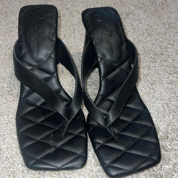 Black heel sandals - Picture 1 of 3